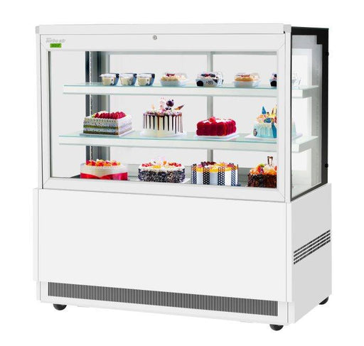 Turbo Air TBP60-54FN-W 59" Refrigerated Bakery Display Case, 3 Levels, White Exterior, 115v - Donut-Equipment.com