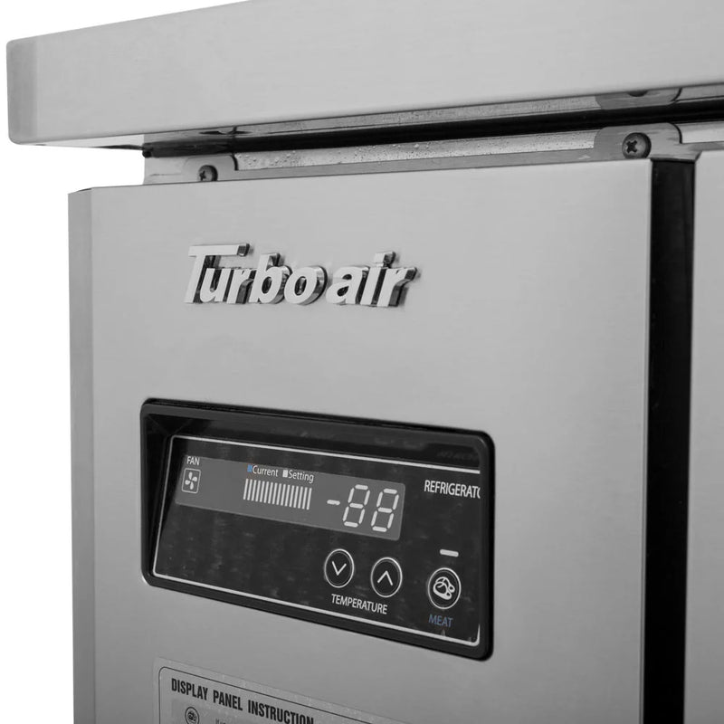 Turbo Air JUR-72S-N6 J Series 72" Narrow Depth Undercounter Refrigerator w/ 3 Sections, Solid Doors & Side Mounted Compressor - Donut-Equipment.com