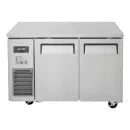 Turbo Air JURF-48-N J Series 47 1/4" Dual Temperature Undercounter Refrigerator/Freezer w/ 2 Sections & Solid Doors - Donut-Equipment.com