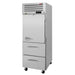 Turbo Air PRO-26R-D2-N 28 3/4" One Section Reach In Refrigerator - (1) Right Hinge Solid Door & (2) Drawers, 115v - Donut-Equipment.com
