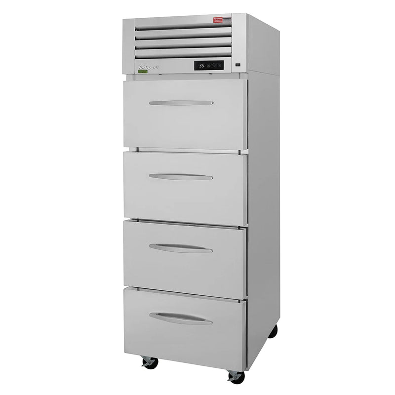 Turbo Air PRO-26R-D4-N, 28 3/4" One Section Reach In Refrigerator - (4) Solid Drawers, 115v - Donut-Equipment.com