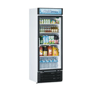 Turbo Air TGM-22RV-N6 29" TGM Series One Section Glass Door Merchandiser - (1) Right Hinge Door, White, 115v - Donut-Equipment.com