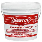 Westco Strawberry Fruit-O Concentrate Icing Fruit 12# - Donut-Equipment.com