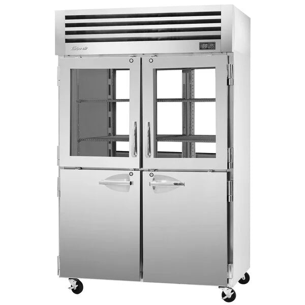 Turbo Air PRO-50R-GSH-PT-N Pro Series 52" Glass / Solid Half Door Pass-Through Refrigerator