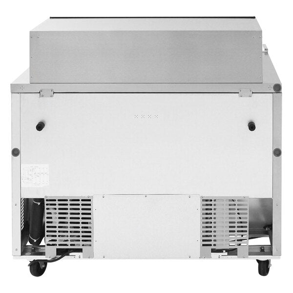 Turbo Air TST-48SD-18-N-SL 48" 2 Door Mega Top Sliding Lid Refrigerated Sandwich Prep Table - Donut-Equipment.com