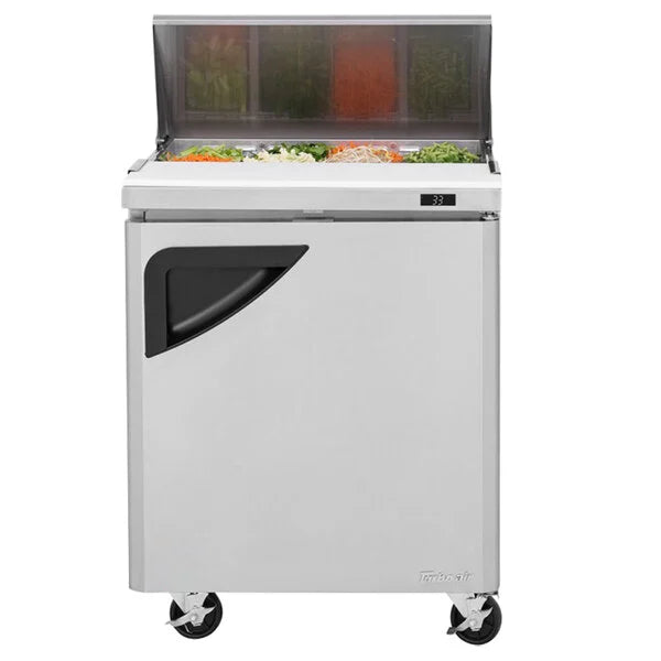 Turbo Air TST-28SD-N 28" 1 Door Refrigerated Sandwich Prep Table - Donut-Equipment.com