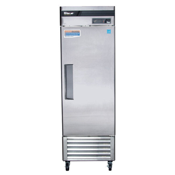 Turbo Air TSR-23SD-N6 Super Deluxe 27" Bottom Mounted Solid Door Reach-In Refrigerator with LED Lighting