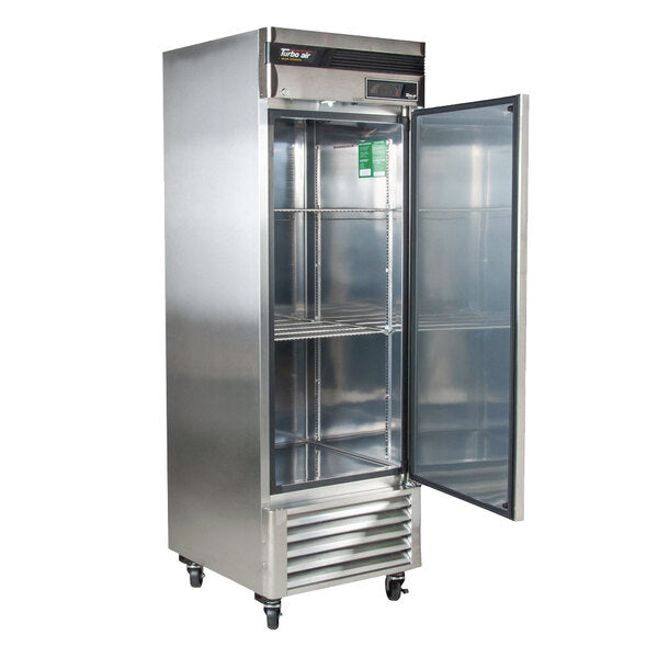 Turbo Air TSR-23SD-N6 Super Deluxe 27" Bottom Mounted Solid Door Reach-In Refrigerator with LED Lighting