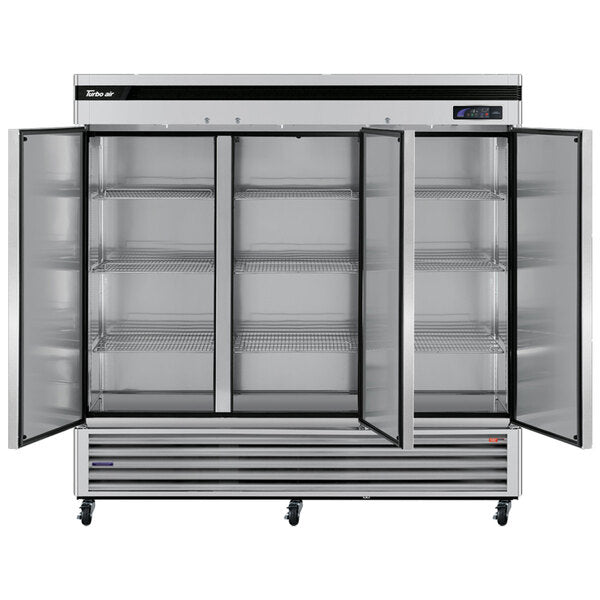 Turbo Air TSF-72SD-N Super Deluxe 82" Solid Door Reach-In Freezer with LED Lighting