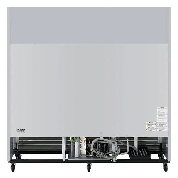 Turbo Air TSR-72SD-N Super Deluxe 82" Bottom Mounted Solid Door Reach-In Refrigerator with LED Lighting