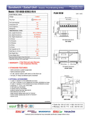 Turbo Air TST-60SD-D2R(L)-FB-N Super Deluxe 60" Sandwich/Salad Prep Table with Drawers and Hinged Door - Donut-Equipment.com