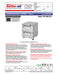 Turbo Air TUF-28SD-D2-N 27 1/2" W Undercounter Freezer w/ 1 Section & 2 Drawers - Donut-Equipment.com