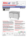 Turbo Air MUR-48-N 48 1/4" W Undercounter Refrigerator w/ 2 Sections & 2 Solid Doors - Donut-Equipment.com