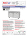 Turbo Air MUR-60-N 60 1/4" W Undercounter Refrigerator w/ 2 Sections & Solid Doors - Donut-Equipment.com