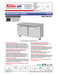 Turbo Air MUF-60-N 60 1/4" W Undercounter Freezer w/ 2 Sections & Solid Doors - Donut-Equipment.com