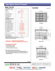 Turbo Air TFS-11F-N 40" Mobile Chest Freezer w/ (15) Baskets - White, 115v - Donut-Equipment.com