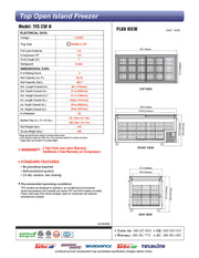 Turbo Air TFS-25F-N 69" Mobile Chest Freezer w/ (33) Baskets - White, 115v - Donut-Equipment.com