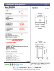 Turbo Air M3R47-2-N 51" Two Section Reach-In Refrigerator w/ (2) Solid Doors – Top Mount, Stainless Exterior, Aluminum Interior, 115v - Donut-Equipment.com