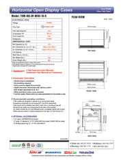 Turbo Air TOM-48L-UF-W-1S-N 46 3/4" White Low Profile Horizontal Open Air Cooler w/ (1) Level – Ultra Front Merchandiser, 115v - Donut-Equipment.com