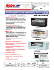 Turbo Air TOM-60UC-W-N 60 1/4" Horizontal Open Air Cooler w/ (1) Level – White Exterior, 115v - Donut-Equipment.com