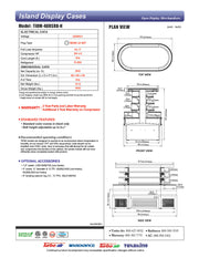 Turbo Air TIOM-48RSRB-N 48" Black Horizontal Island Open Air Cooler – 4 Level Display, 220v - Donut-Equipment.com