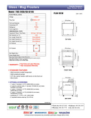 Turbo Air TBC-24SB-GF-N6 25" Black Laminate Exterior, Glass Froster - Donut-Equipment.com