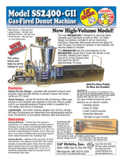 Lil Orbits Propane Model SS-2400 GSII with HP716S "Medium" Hopper 480 per Hour - Donut-Equipment.com