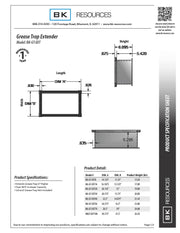BK Resources Grease Trap Height Extender for BK-GT-8 - Donut-Equipment.com