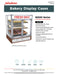 Jahabow 92500 Series 31"L x 24"D x 36"H Countertop Donut/Pastry Display Case – Aluminum, Tempered Glass, w/ 3 Shelves, Non-Refrigerated - Donut-Equipment.com