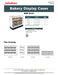 Jahabow BMB Series 31.375"L x 22"D x 50"H Bagel Merchandiser Display Case – Aluminum, Tempered Glass, w/ 3 Fixed Rows, Non-Refrigerated - Donut-Equipment.com