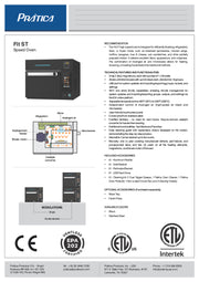 Prática Fit ST Black Double-Stacked Single Electric Ventless High-Speed Commercial Rapid Cook Oven, Countertop Design - Donut-Equipment.com