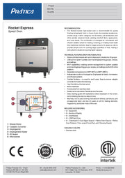 Prática Rocket Express Ventless High-Speed Commercial Rapid Cook Oven, Countertop Design - Donut-Equipment.com