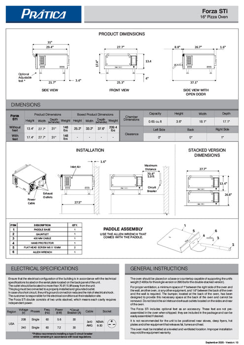 Prática FORZA STI Ventless High-Speed Commercial Rapid Cook Oven, Countertop Design - Donut-Equipment.com