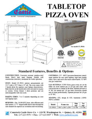 Comstock-Castle PO31 36" Countertop Gas Deck/Pizza Oven, Double Deck, Stainless Steel - Donut-Equipment.com