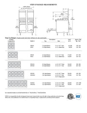 Comstock-Castle 2FSU330 72" Gas Step-Up Restaurant Range, 12 Step-Up Open Burners, 2 Standard Ovens, Stainless Steel Front, 358,000 BTU - Donut-Equipment.com