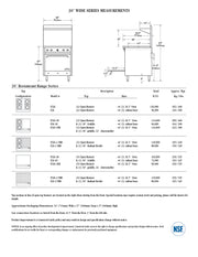 Comstock-Castle F326-1.5RB 30" Gas Restaurant Range, 2 Open Burners, 18" Radiant Broiler, Single Standard Oven, Stainless Steel Front, 118,000 BTU - Donut-Equipment.com