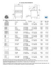 Comstock-Castle F33-3RB 36" Gas Restaurant Range, 36" Radiant Broiler, Cabinet Base, Stainless Steel Front, 93,000 BTU - Donut-Equipment.com