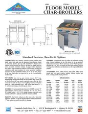 Comstock-Castle F34-4RB 48" Gas Restaurant Range, Radiant Broiler, Cabinet Base, Stainless Steel Front, 100,000 BTU - Donut-Equipment.com