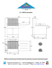 Comstock-Castle CC-GDF38 38" Gas Floor Model Donut Fryer, 34" x 24" Fry Pot, 220 lb. Fat Capacity, Thermostatic Controls, Stainless Steel Front, 150,000 BTU - Donut-Equipment.com