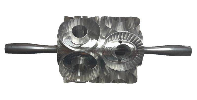 Junior Round Two Row Donut Cutter with Larger 1-1/4 inch center hole - Donut-Equipment.com