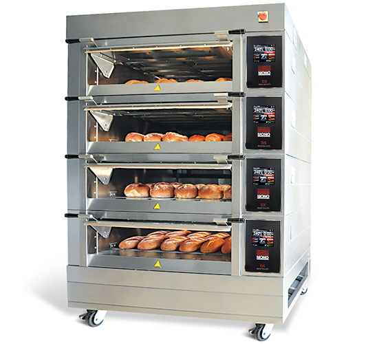 Belshaw, (00799558-480), DX Deck Oven with Steam, (3) deck, (2) tray, 480v/60/3-ph - Donut-Equipment.com