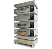Belshaw, (00799558-480), DX Deck Oven with Steam, (3) deck, (2) tray, 480v/60/3-ph - Donut-Equipment.com