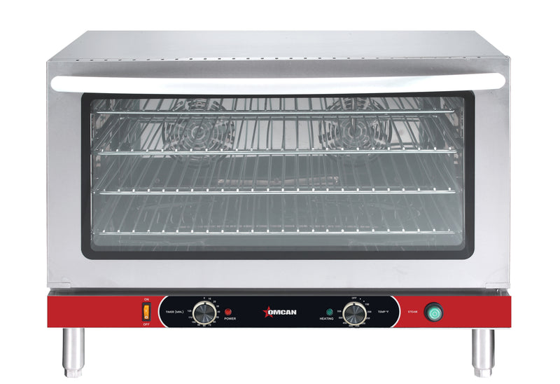Omcan Full-Size Countertop Convection Oven – 3.53 Cu. Ft. (100L), 4600W, 220V Commercial Baking Oven for Restaurants, Bakeries & Foodservice Kitchens