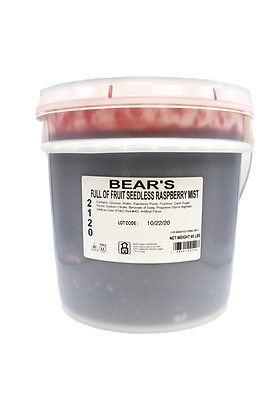 Bear Stewart Red Raspberry Seedless Mist Filling- 20 Pound Pail - Donut-Equipment.com