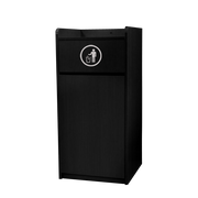Omcan Trash Receptacle for 36-Gallon Bin – Black Commercial Waste Bin Enclosure, Durable Foodservice Use - Donut-Equipment.com