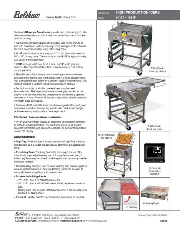 Belshaw Adamatic HI24F Icer Extra Icing Pan and Lid for H24F Models (HI24-0006) - Donut-Equipment.com