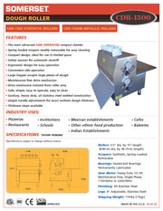 CDR-1500 Dough Roller / Double Pass- Side Operated - Donut-Equipment.com