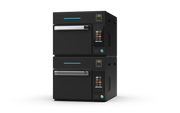 Prática Fit ST Black Double-Stacked Single Electric Ventless High-Speed Commercial Rapid Cook Oven, Countertop Design - Donut-Equipment.com