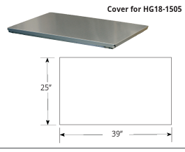 Cover for Belshaw HG18/HGEZ Glazers (HG18-1505)- includes Clips - Donut-Equipment.com