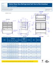 Federal Industries (ITDSS6034-B18)-Non-Refrigerated-(Sliding Doors on Front) 60" Self Service Case w/Straight Glass 120V - Donut-Equipment.com